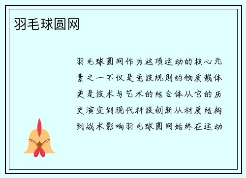 羽毛球圆网